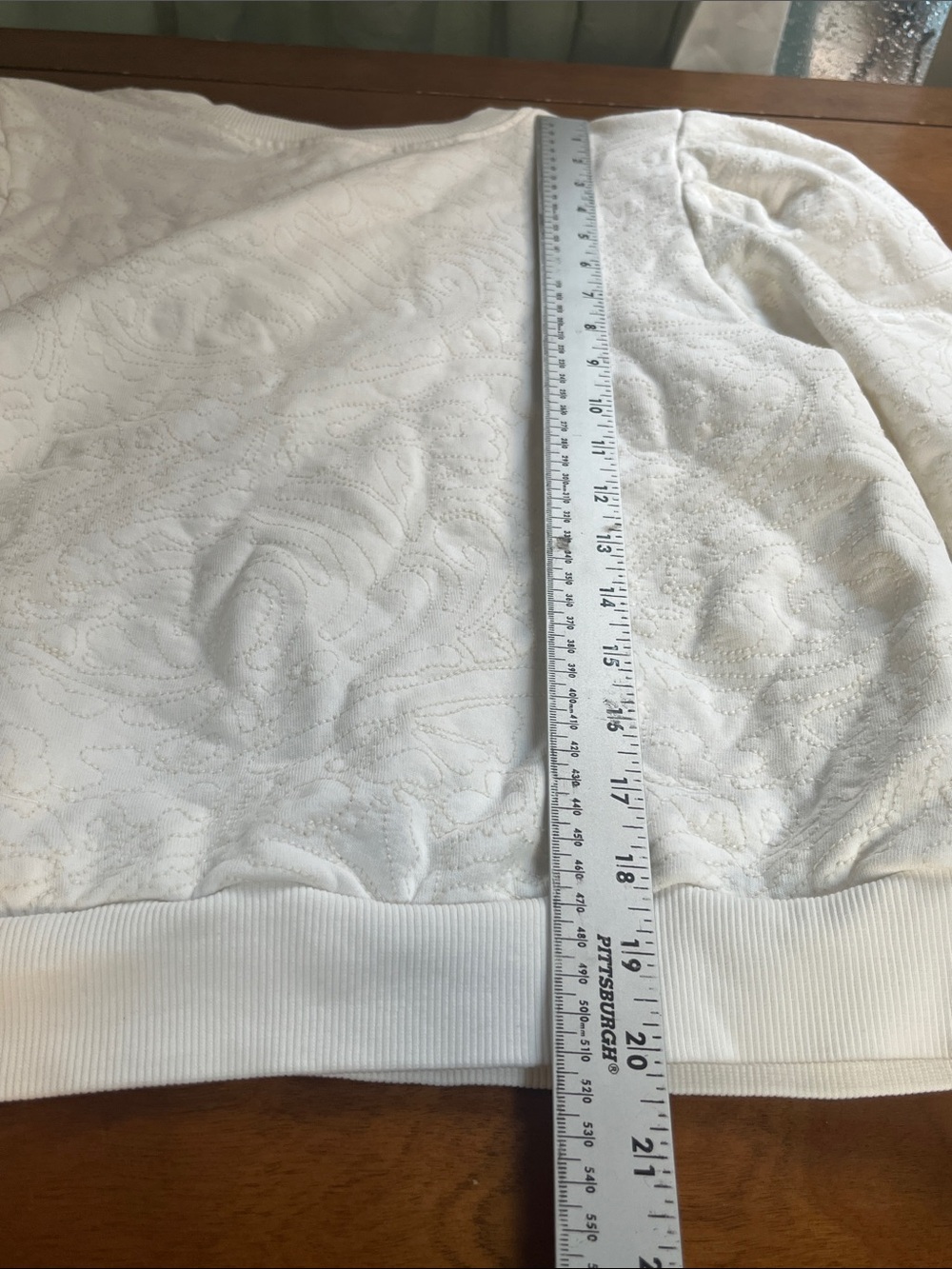 Cleobella White Textured Puff-Sleeve Pullover - Picture 7 of 9